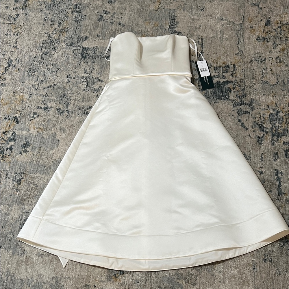 NWT Amsale Little White Dress SZ 0